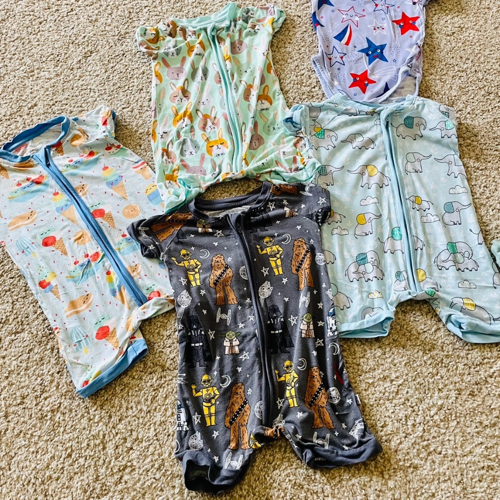 Little sleepies romper bundle of 5